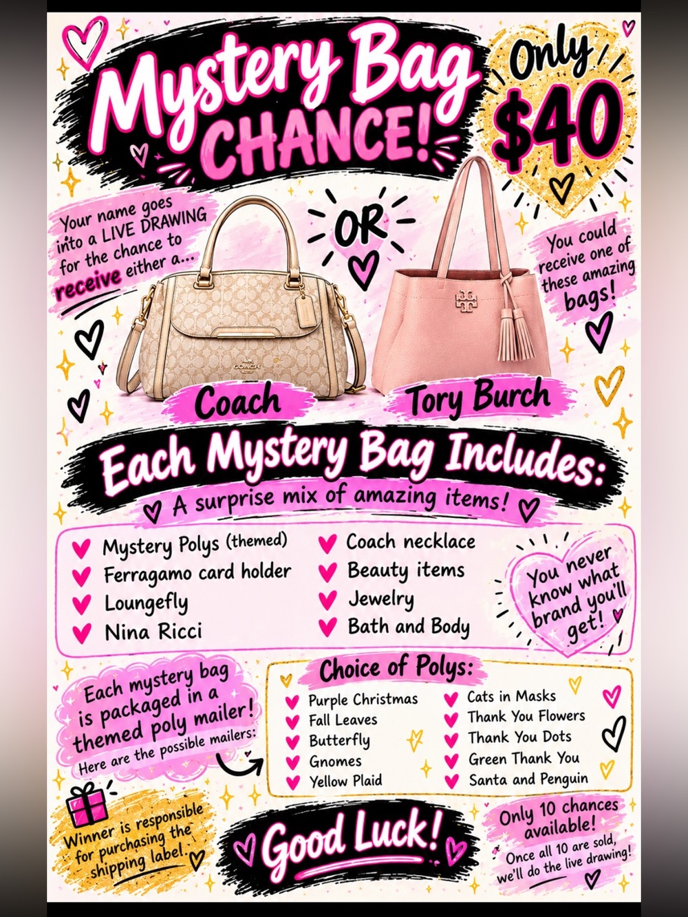 Mystery Bag Chance - Coach or Tory